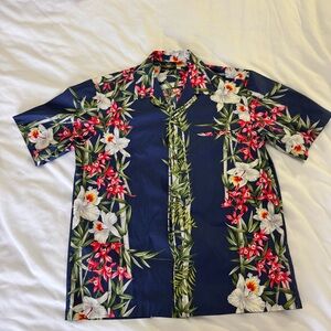 Floral Navy Hawaiian Shirt